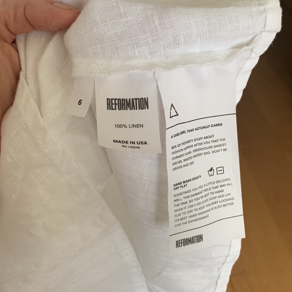 REFORMATION LINEN DRESS - Picture 5 of 10